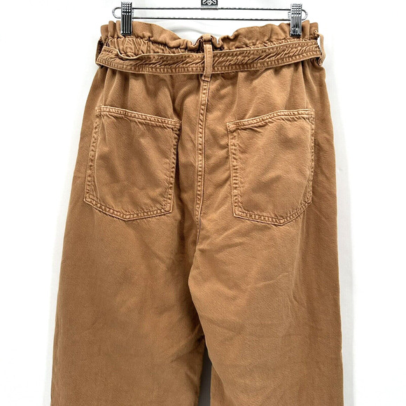 Etica Wade Relaxed Trouser Pants Brown Size S Preppy Sustainable‎ Boho Capsule - Picture 6 of 11